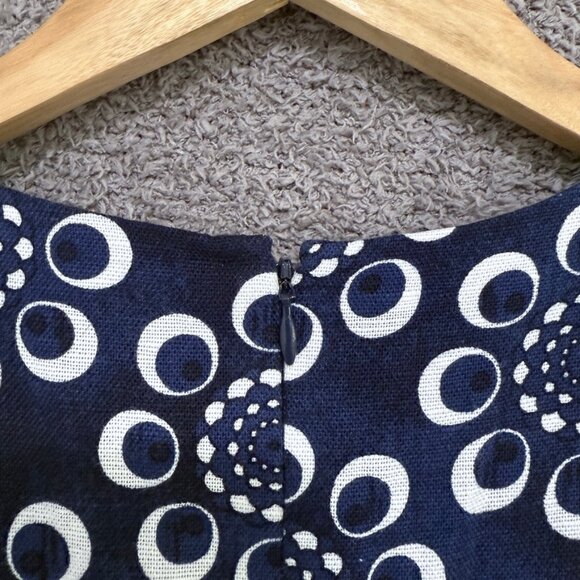 Adam Lippes Linen Silk Blend Floral Dress with pockets - Picture 9 of 11